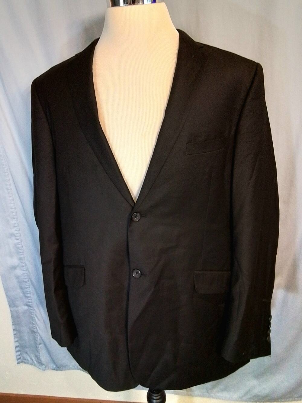 Adolfo Mens Black Dress Jacket